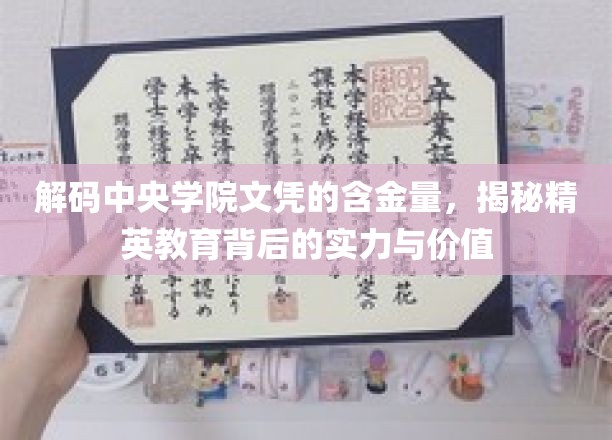 解码中央学院文凭的含金量，揭秘精英教育背后的实力与价值