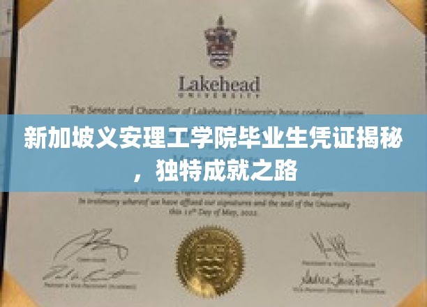 解码新加坡义安理工学院毕业生非凡成就，揭秘独特成才轨迹