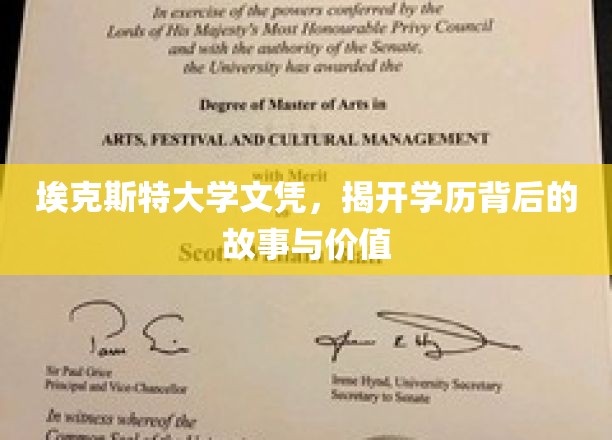 埃克斯特大学文凭探秘，学历背后的非凡历程与深远意义