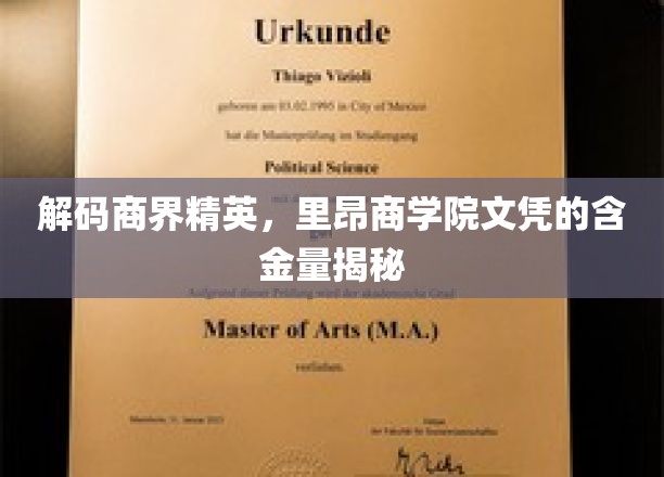 商界精英背后的通行证，里昂商学院文凭的非凡价值解析