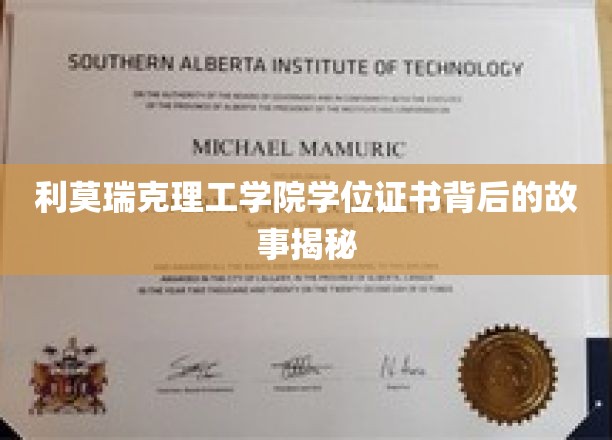 利莫瑞克理工学院学位证书背后的故事揭秘