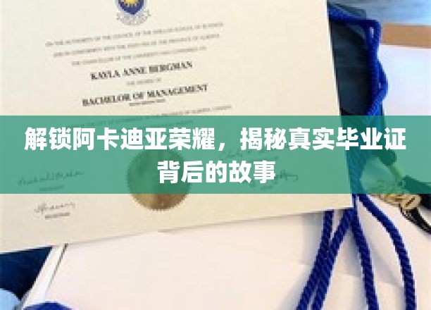 探寻阿卡迪亚荣耀之谜，毕业证背后的不凡传奇