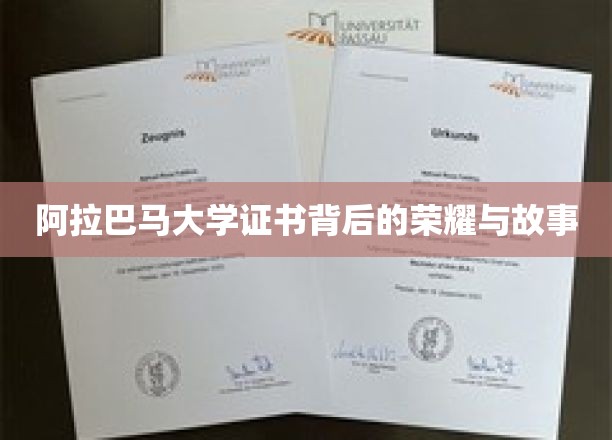 阿拉巴马大学证书背后的荣耀与故事