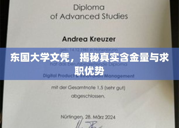 东国大学文凭魅力揭秘，求职市场上的实力派凭证