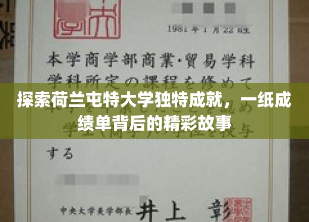 荷兰屯特大学揭秘，一纸成绩单背后的璀璨传奇