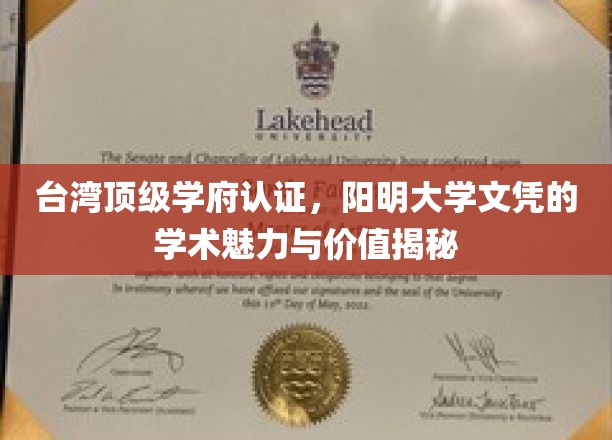 台湾顶级学府认证，阳明大学文凭的学术魅力与价值揭秘