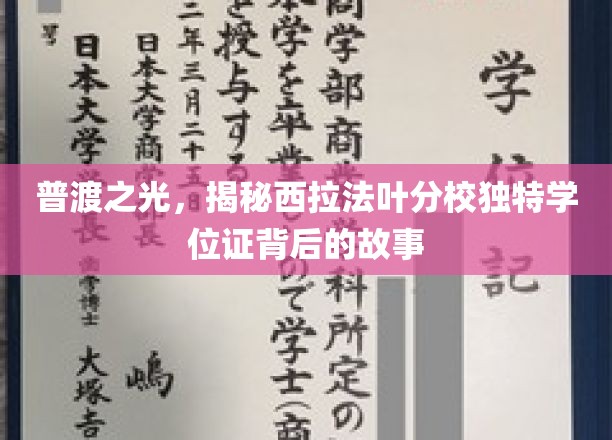 探寻普渡之光，西拉法叶分校神秘学位证的传奇之谜