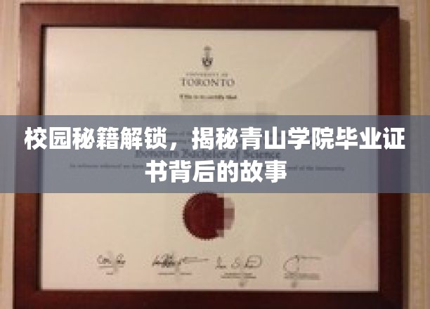 青山学府秘闻录，毕业证书背后的不为人知传奇