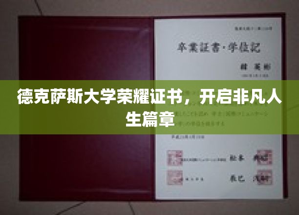 德克萨斯荣耀证书，解锁人生新篇章的非凡起点