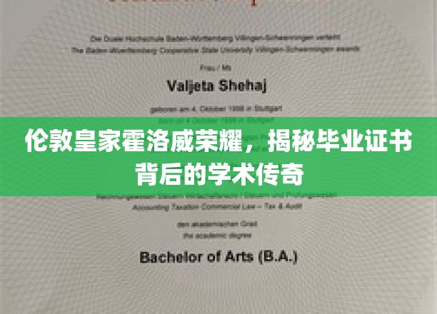 探寻伦敦皇家霍洛威荣耀，毕业证书背后的学术传奇揭秘之旅