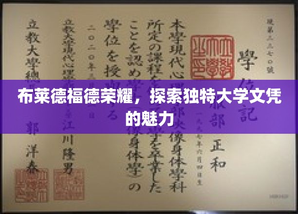揭秘布莱德福德荣耀，探寻别具一格的大学文凭奥秘