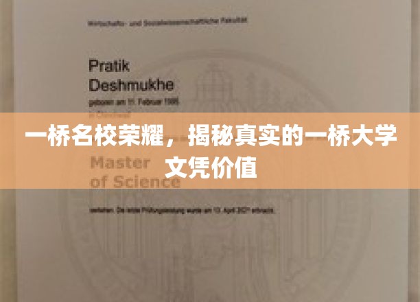 一桥名校证书魅力，揭秘一桥大学文凭背后的价值奥秘