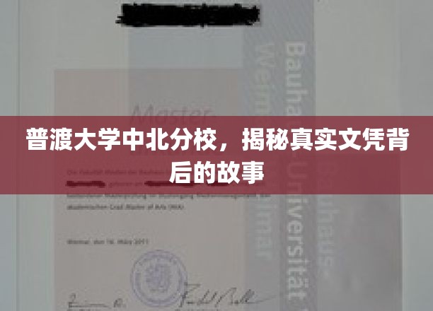 普渡大学分校文凭之谜，一场学历背后的真实探秘之旅