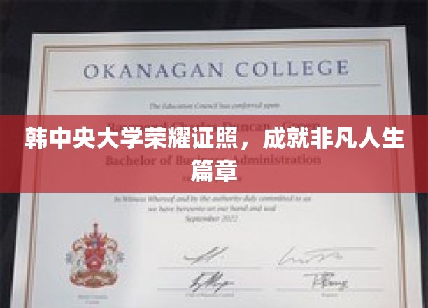 韩中央大学荣耀见证，开启非凡人生新篇章