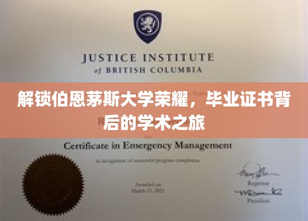 解锁伯恩茅斯大学荣耀，毕业证书背后的学术之旅