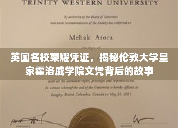 解码伦敦大学皇家霍洛威学院，探寻名校文凭的荣耀轨迹