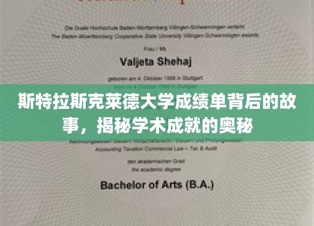 揭开斯特拉斯克莱德大学成绩单的神秘面纱，探寻学术辉煌的幕后秘密