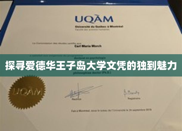 解码爱德华王子岛大学文凭的独特吸引力