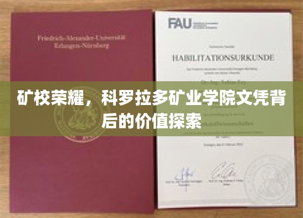 矿校荣耀，科罗拉多矿业学院文凭背后的价值探索