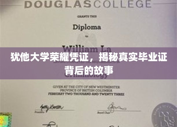 犹他大学荣耀见证，探寻毕业证书背后的传奇历程