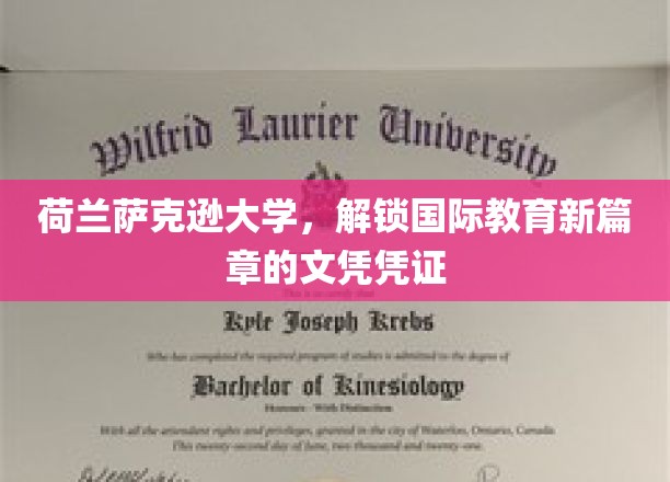 荷兰萨克逊大学引领全球教育潮流，颁发全新国际文凭证书