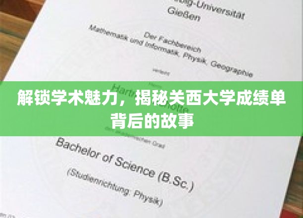 探寻关西大学成绩单背后的学术密码