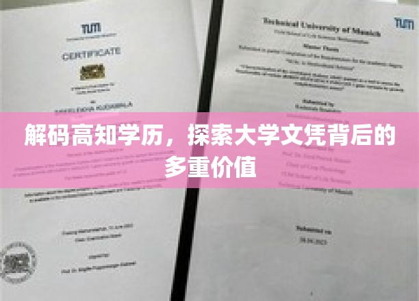 学历背后的秘密，解锁高知世界的多元价值
