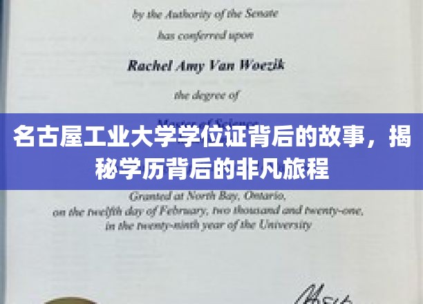 名古屋工业大学学位证背后的故事，揭秘学历背后的非凡旅程