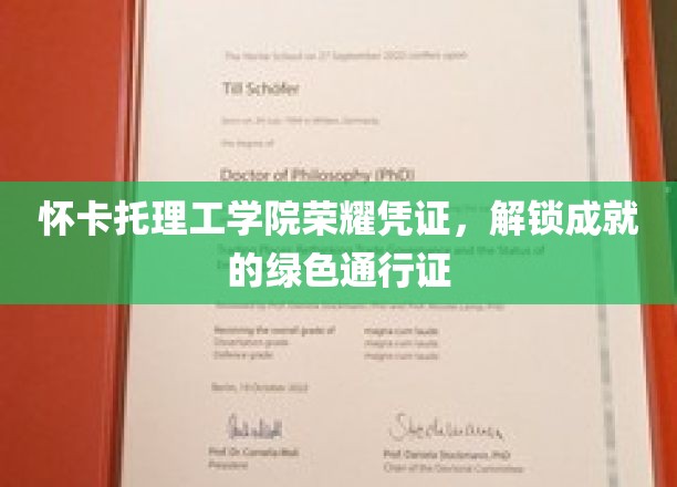 成就之路的钥匙，怀卡托理工学院绿色荣耀凭证解锁秘籍
