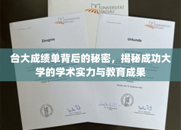 台大卓越背后的学术密码，一探顶尖学府的教育成就与实力风采