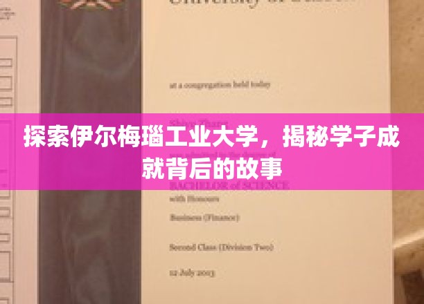 揭开伊尔梅瑙工业大学学子卓越成就的神秘面纱