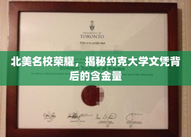 约克大学荣耀揭秘，北美名校文凭的真正价值何在？