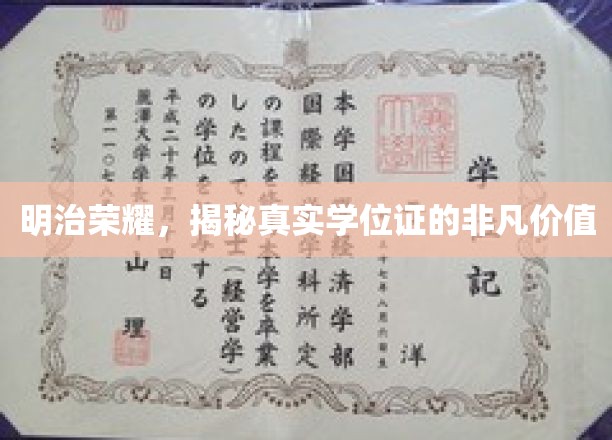 明治辉煌，深度解析学位证的非凡魅力与价值