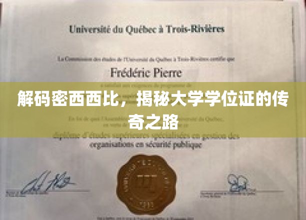 解码密西西比，揭秘大学学位证的传奇之路