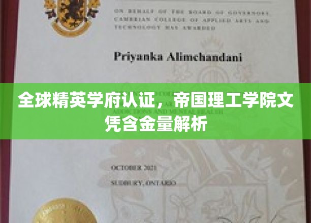 帝国理工文凭全球认可度揭秘，精英学府背后的价值密码
