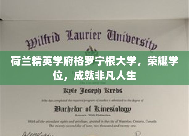 荷兰精英学府格罗宁根大学，荣耀学位，成就非凡人生