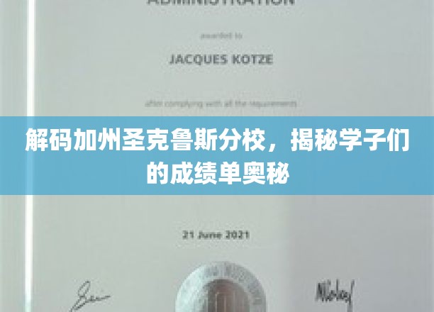 探索加州圣克鲁斯分校，学子成绩单背后的秘密世界