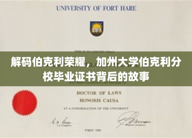 揭开伯克利荣耀面纱，探索加州大学伯克利分校证书的传奇历程