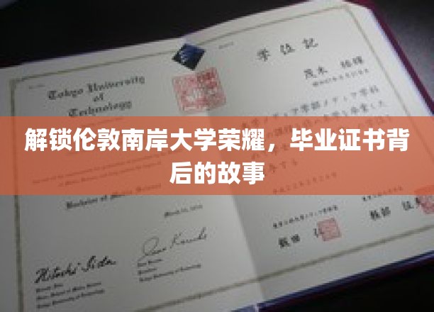 揭秘伦敦南岸大学荣耀，毕业证书背后的故事