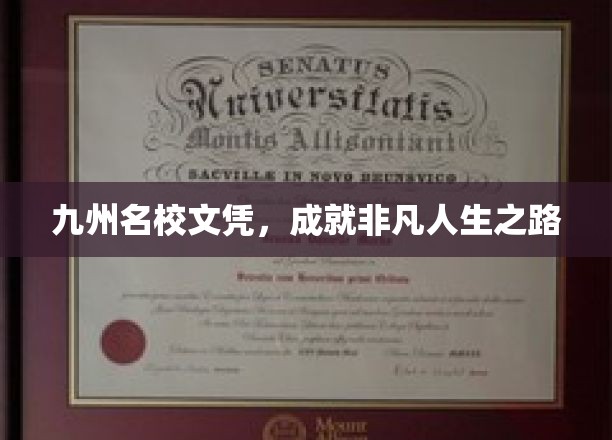 九州名校文凭,铺就非凡人生之路