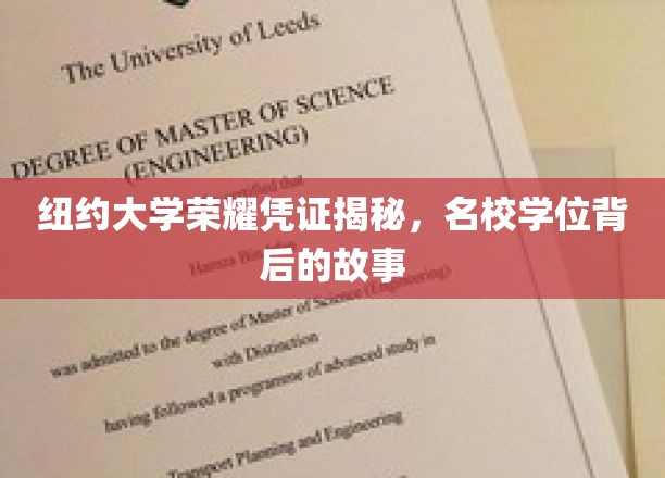 探寻纽约大学学位背后的传奇，揭秘荣耀凭证背后的真实故事