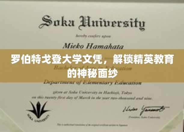 罗伯特戈登大学文凭，揭开精英教育背后的秘密世界