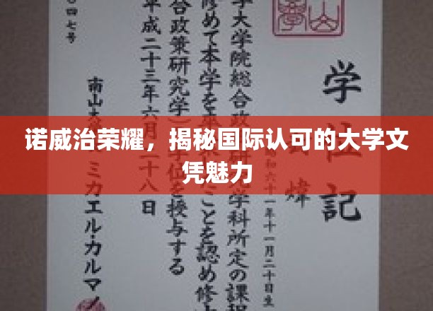 探寻诺威治荣耀，揭秘全球认可的大学文凭风采