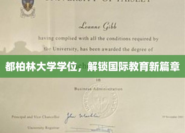 都柏林大学学位，开启全球教育之门