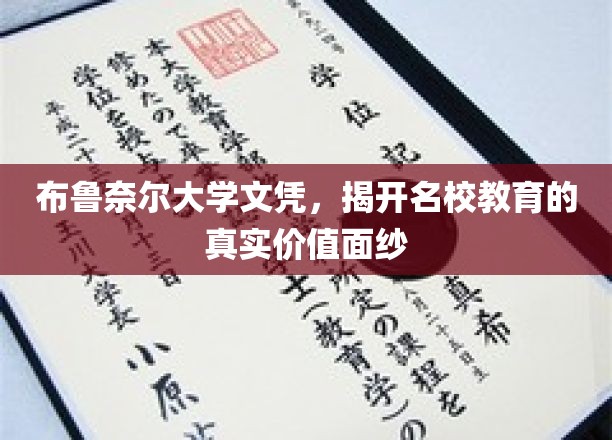 布鲁奈尔大学文凭，揭开名校教育的真实价值面纱