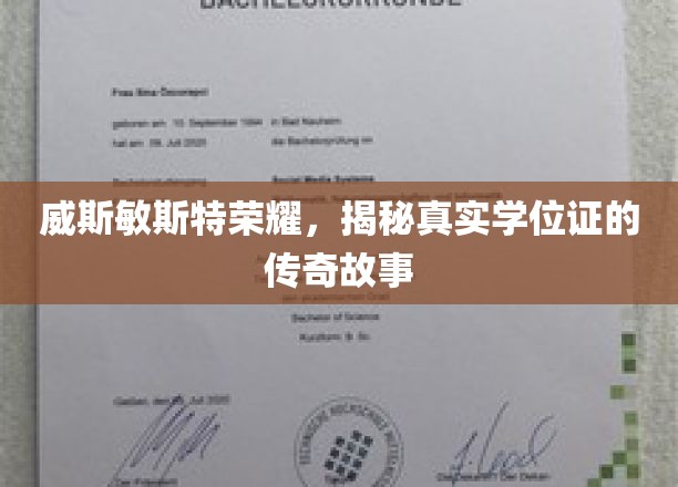 威斯敏斯特荣耀，揭秘真实学位证的传奇故事