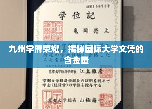 九州学府荣耀，揭秘国际大学文凭的含金量