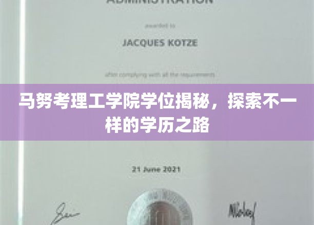 马努考理工学院学位揭秘，探索不一样的学历之路