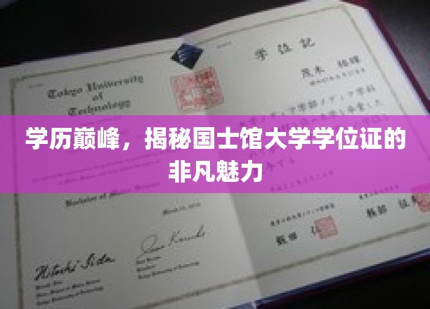 学历巅峰，揭秘国士馆大学学位证的非凡魅力