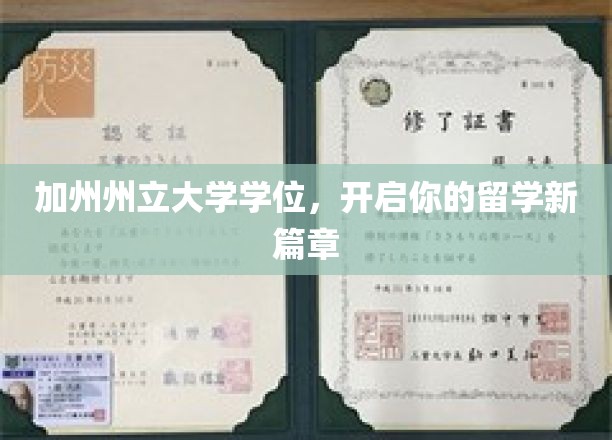 加州州立大学学位，助你踏上国际学术新征途